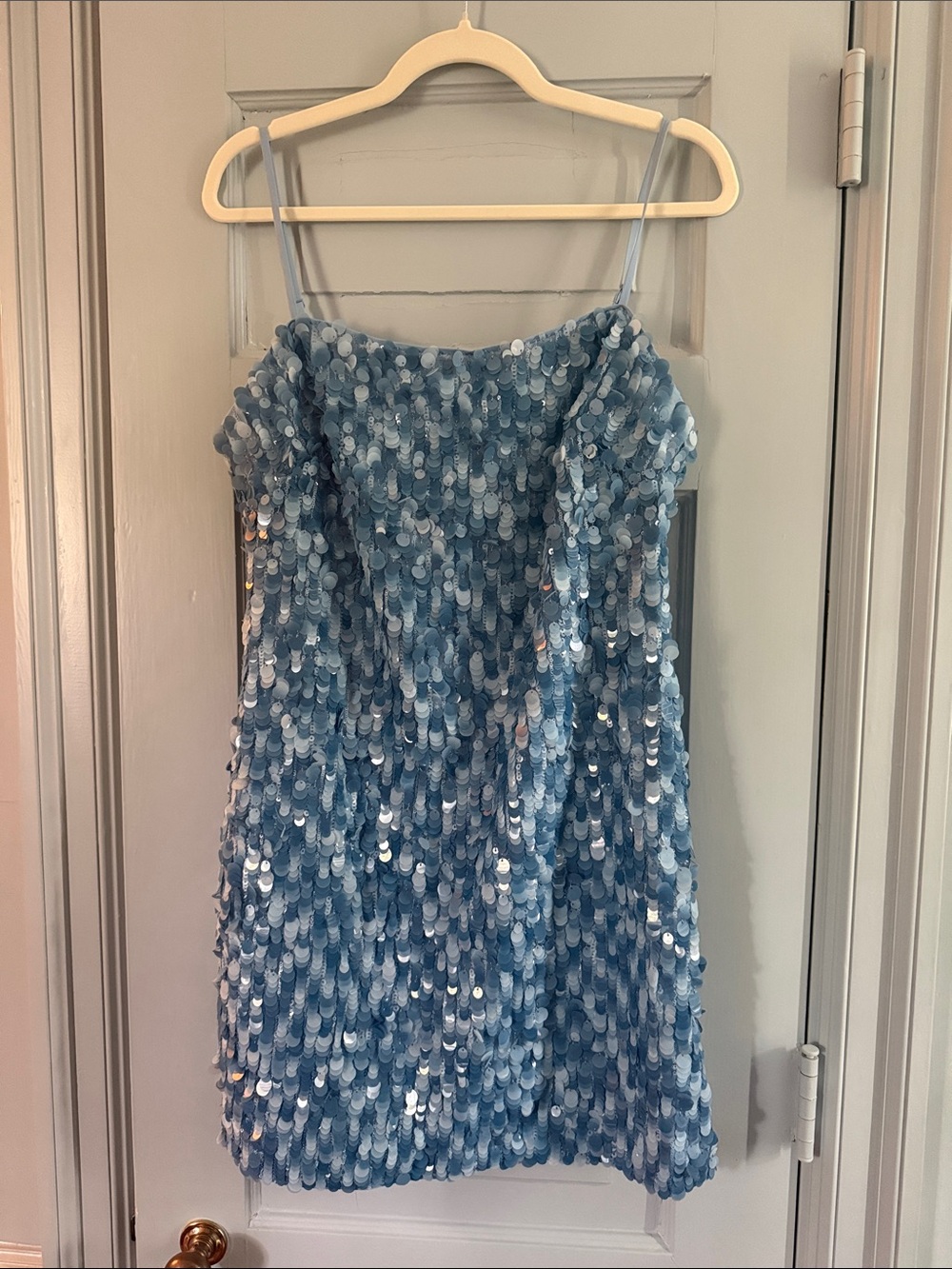 Milly Sky Blue Sequin Dress